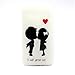 For Galaxy Core Prime SM-G360F , ivencase Sweet Lovers Slim Pattern Ultra Thin Flexible Soft TPU Gel Texture [Clear] Bumper Protective Rear Skin Case Cover Perfect Fit for Samsung Galaxy Core Prime SM-G360F G3606 G3608 G3609 + One "ivencase " Anti-dust Plug Stopper