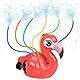 Flamingo Wassersprinkler für Kinder – Outdoor Wasserspielzeug für Garten und Rasensprenger – 6 Sprührohre für Buntes Wasserspiel – Ideal für 3-10 Jahre alte Kinder, Sicheres, Unbedenkliches Plastik