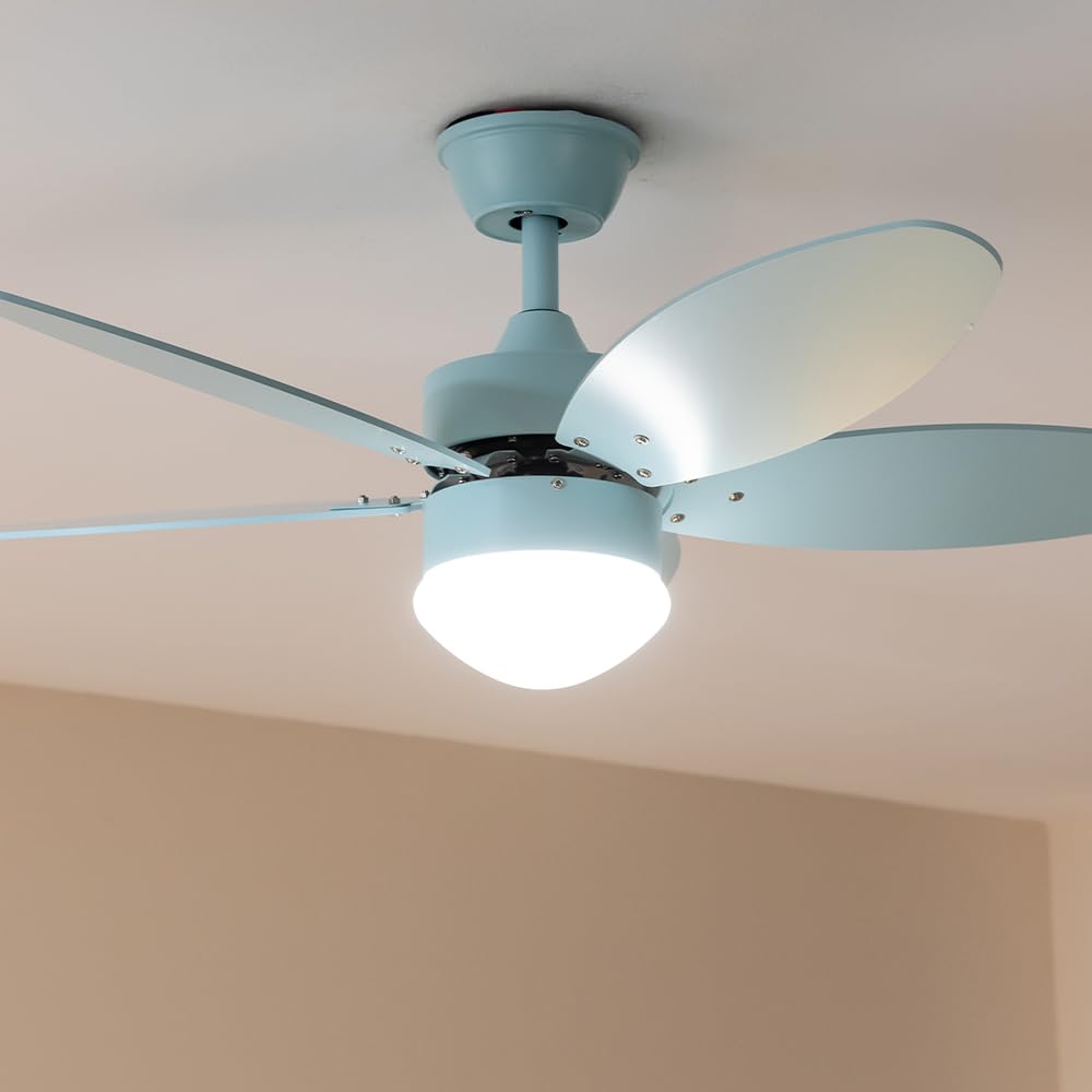 Cecotec - Ventilateur de Plafond avec Lumière EnergySilence Aero 4260 Full Sky - 40 W, Diamètre 106 cm, Lampe Intégrée, Télécommande, Minuterie 8 Heures, 6 Vitesses, 5 Pales, Été/Hiver
