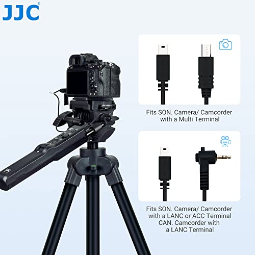 JJC Tripod Remote Controller Pan Bar Handle for Sony A9III A7RV A7RIV A7IV A7SIII A7III A1 FX30 AX53 CX405 CX240&EOS C100 C100II C200 C200B C300 C300II Camera & Camcorder with Multi & LANC Interface - Image 4