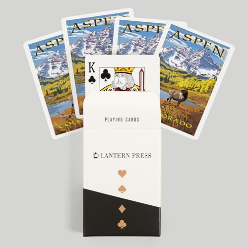 52 Cartas de Poker Lantern Press Aspen Colorado miniatura 6
