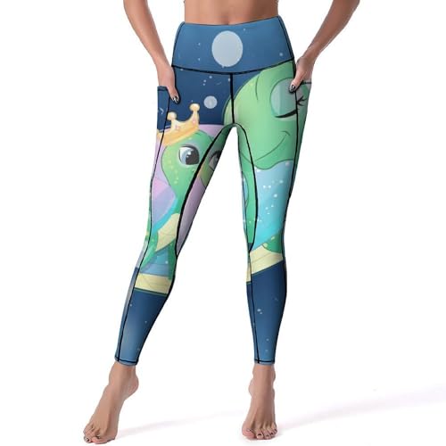 Legging femmes pantalon de sport yoga fitness gym jogging taille haute S