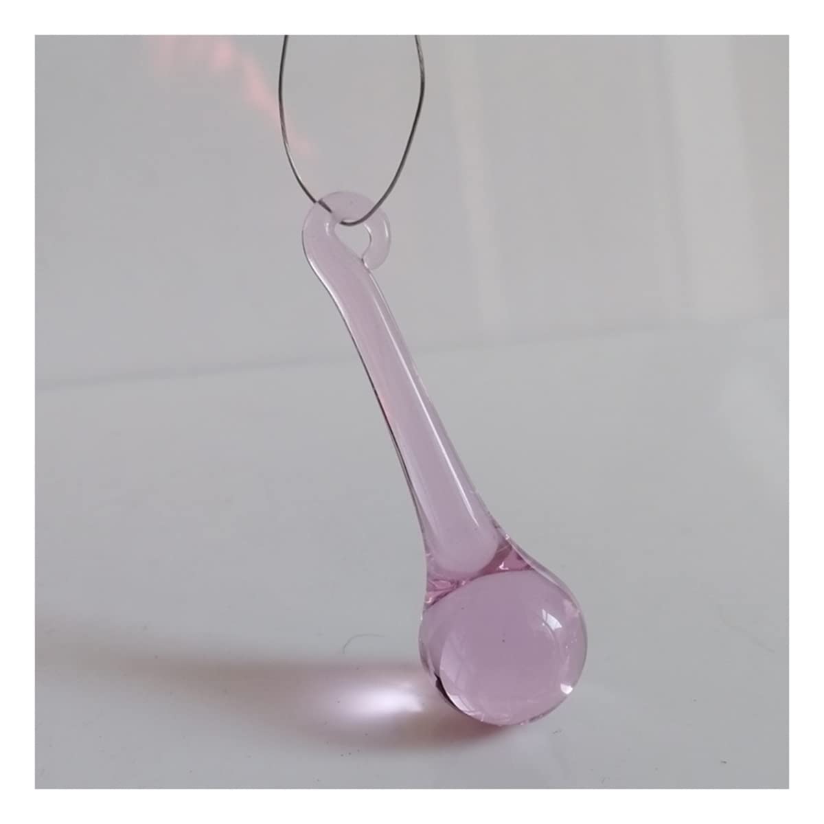 Chandelier Crystal Prisms Pendants 10Pcs 53mm Raindrop Crystal Prisms Pendant Chandelier Lamp Lighting Parts Crystals Lighting Lamp Replacement Parts (Color : Pink)