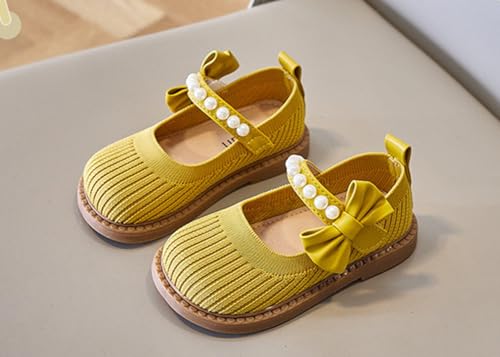 Girls Dress Shoes Princess Wedding Party Ballet Pearl Flats for Toddler/Little Kid3