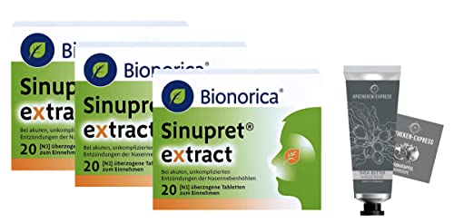 Sinupret Extract Sparset 3 x 20 Tabletten inkl. einer pflegenden Handcreme ODER Handseife von Apotheken-Express Cover