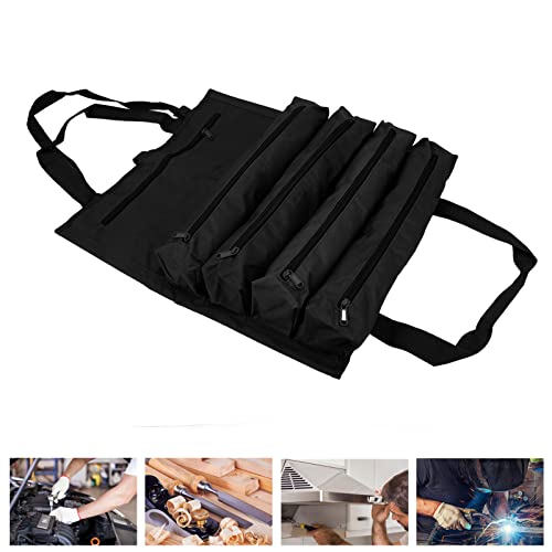 Organizador de rolo de ferramentas, tecido Oxford 600D 2 ganchos bolsa de rolo de ferramentas multib