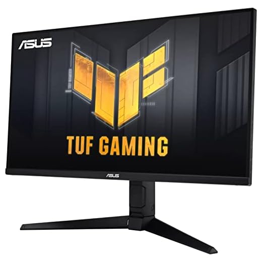 ASUS TUF Gaming 28” 4K 144HZ DSC HDMI 2.1 Gaming Monitor (VG28UQL1A)(RENEWED)