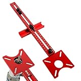 Compas de fraisage réglable en aluminium, gabarit de fraisage métrique pour défonceuse, gabarit de fraisage pour défonceuse, plaque de fraisage pour cercles et lignes droites
