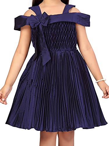 Image of Aarika Girl's Silk Fit and Flare Knee-Length Special Occasion Dress
