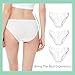 Fuzzleehi Women's Disposable Panties Underwear Travel Panties Pure Cotton Emergencies Panties for Business Trip Travel Hotel Spa Hospital Stays Underpants White Large(7pcs/pk)