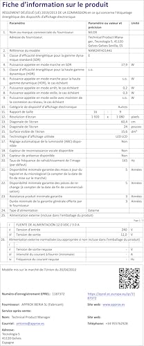 NXM24FHD1441 Monitor 24 Pollici Full HD, Frameless e Sottile, Monitor 144Hz HDMI e 165Hz DP, Schermo PC con Luminosità di 250 cd/m2, Connessioni HDMI-VGA-DP - Monitor - Immagine 8