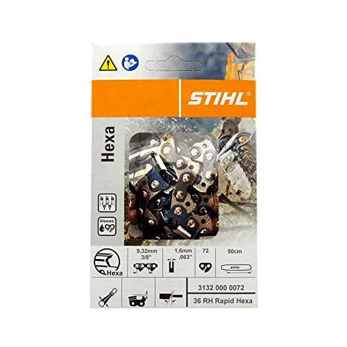 STIHL Hexa 3132000072 3/8 1.6 Saw Chain 36 RH Rapid Hexa Original