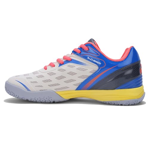 Image of YONEX AKITA Badminton Shoes |Non Marking | Ideal for Badminton,Squash,Table Tennis,Volleyball | Non-Marking Sole |TRU Cushion |Durable Skin Light|Synchro-Fit Insole|Toe Assist Shape|Hexa Grip |Light Weight|Lateral Shell|Extra Cushioning|Snap Back Action|