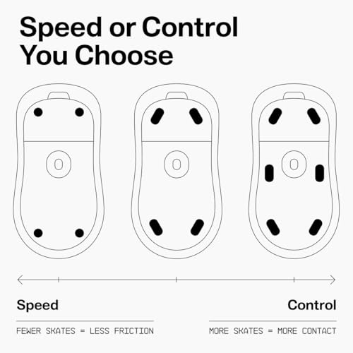 Image of WALLHACK PTFE Mouse Sole Pill Type | Premium Universal Sole for Gaming Mouse | Smooth Gliding with Cloth and Glass Mouse Pad | Customize Speed Control | Quick and Easy Installation | Black 7mm x 14mm