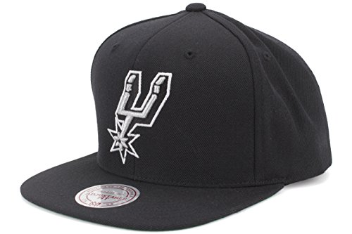 San Antonio Spurs Mitchell and Ness NBA Solid Snapback Black