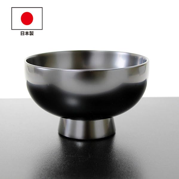 Amazon.co.jp: 汁椀 高足 黒 畠中作 越前漆器 越前塗 木製 漆塗り お椀