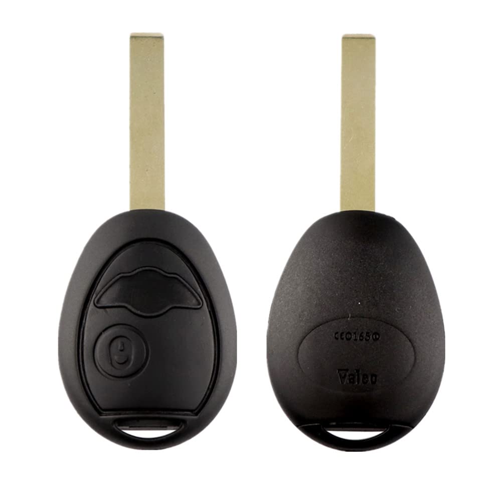 Plastic Car Key Shell Remote Control Replacement Case for Mini Cooper S R50 R53 2 Buttons with Blank Uncut Blade