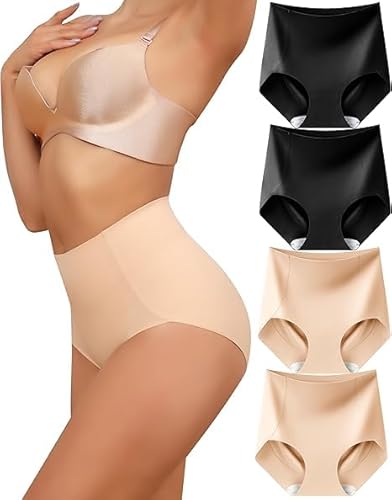 Levao Shapewear Slip Vita Alta Senza Cuciture, Confezione 4