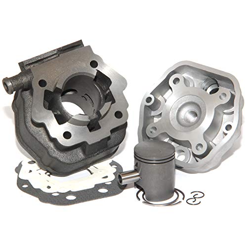 Easyboost Kit Cylindre 50 Fonte pour Derbi Euro 2 AVANT 2004 Culasse Piston Bi-segments Type Origine tous modèles EBE050 EBS050 DRD Senda Bultaco Gilera