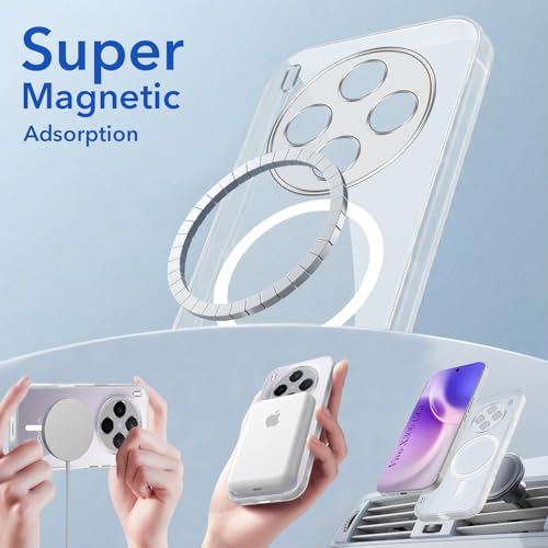 Image of Jkobi Lifetime Anti-Yellow MagSafe Compatible Clear Back Cover Case for Vivo X300 5G (Sleek Hard Crystal | Shockproof and Camera Protection)