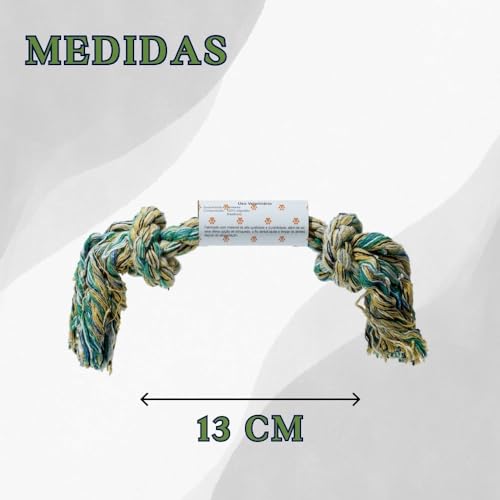 Brinquedo de Corda Dental Bone com Nó Pequeno, Multicor, 13 cm, My Pet Brasil