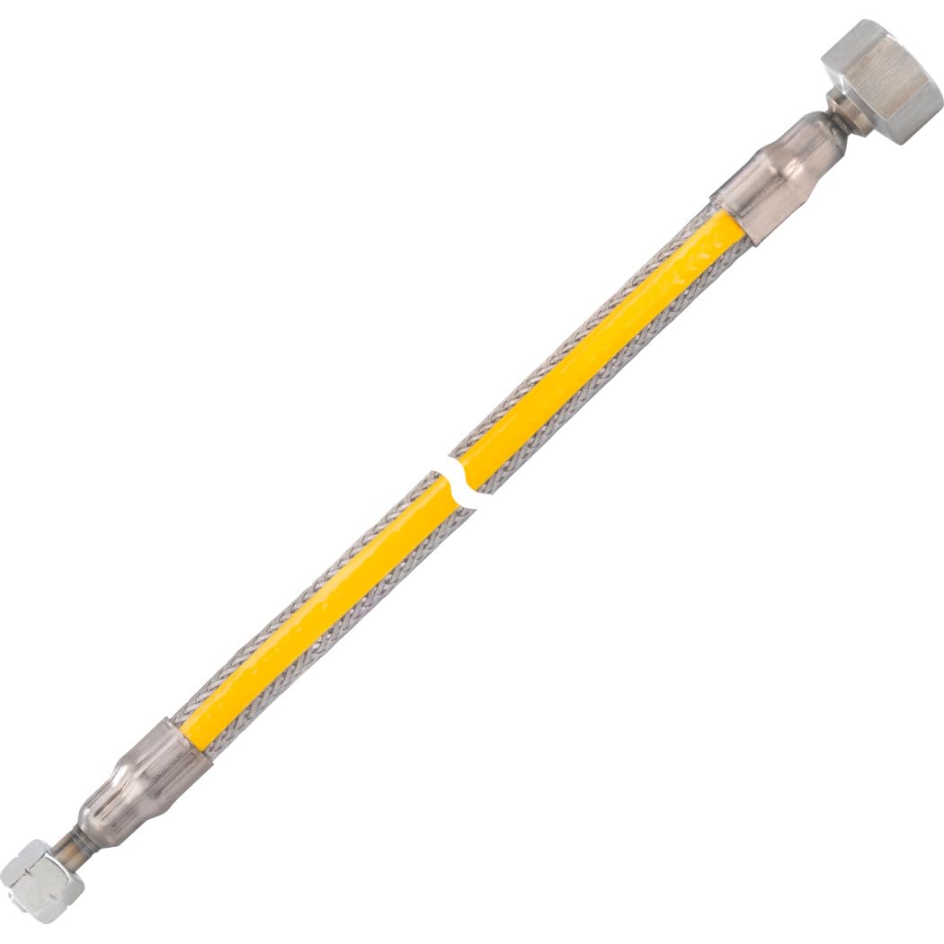 GOK Metallwellschlauch MWS G1/4LH-UEM x IG Rp1/2 x1000 mm