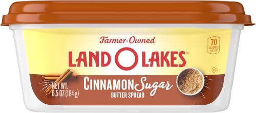 Land O Lakes Cinnamon Sugar Butter Spread, Spreadable, 6.5 oz Tub