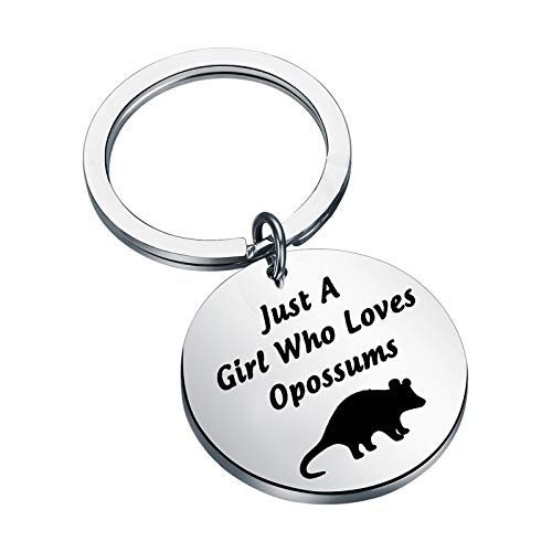 CENWA Opossum Lovers Gifts Opossum Fans Gift Just A Who Loves Opossums Keychain