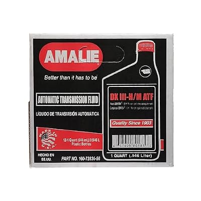 Amalie (160-72836-56-12PK) DEXRON III-H/MERCON Automatic Transmission Fluid - 1 Quart, (Pack of 12)