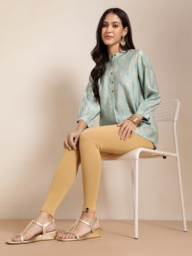 Image of TWIN BIRDS Women Viscose Ankle Leggings | Stretchable Kurti Wear Bottom