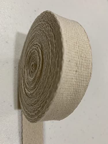 Cotton Webbing Strap 5 Yards Herringbone Twill Tape Trim Sewing Twill Ribbon Strapping Fabric For Diy Crafts Sewing Supplies (Natural Beige 3/4 Inch) #TOP4