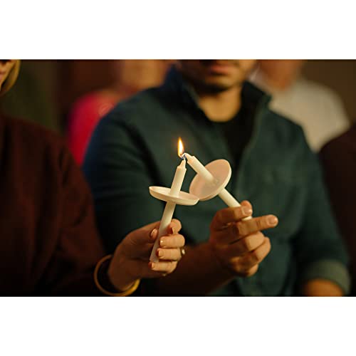 Concordia Supply Plastic Disc Drip Protectors (Pack Of 50) - Convenient For Memorial Candles, Congregational Candles, Christmas Eve Candles, Shabbat Candles #TOP2