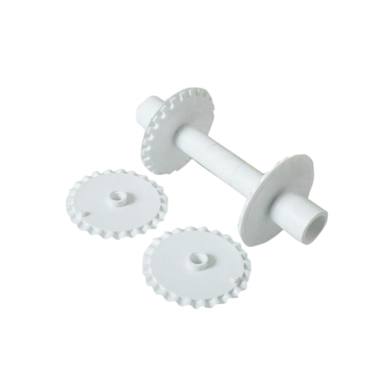 Roulette à Pâtisserie 6 Pièces en Plastique Blanc pour Gâteaux en Fondant | Pâtisserie Accessoires, Coupe-pâtes Décoratif Gaufré, Réalisation de Gâteaux en Fondant