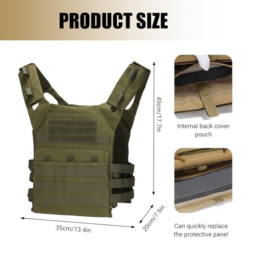 Support de plaque de sécurité robuste vert armée pour tir sportif