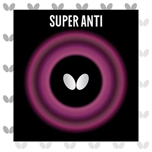 Butterfly Super Anti Table Tennis Rubber Table Tennis Rubber - 1.9 mm - Red or Black - 1 Inverted Table Tennis Rubber Sheet - Professional Table Tennis Rubber