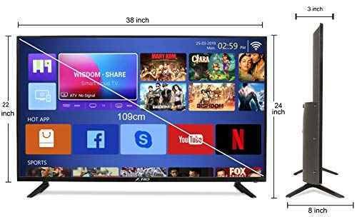 Image of F&D 109 cm (43 inches) Full HD LED Smart TV T2V Range TLT-4306SDT (Black)