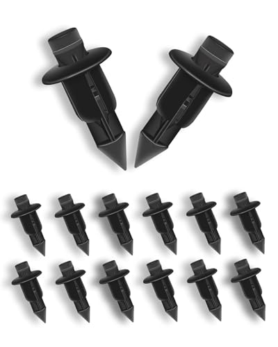 HUVZOR Set di fibbie di fissaggio con clip in plastica da 6 mm, adatte per la riparazione e l'installazione di pannelli di motociclette e automobili - accessori universali con clip per carrozzeria