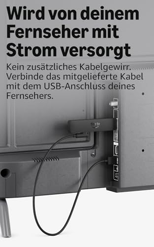 Amazon Fire TV Stick HD (neueste Generation), Free- und Live-TV-Inhalte, Alexa-Sprachfernbedienung… – Ansicht 3