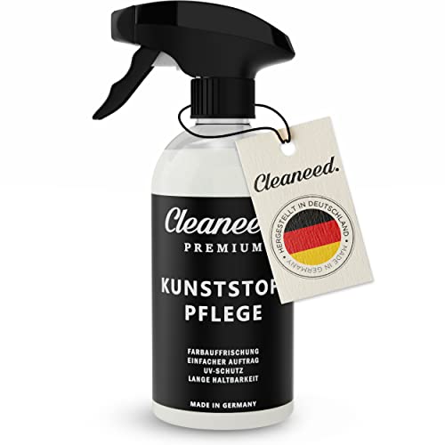 Cleaneed Premium Kunststoffpflege – Made IN Germany – Farbauffrischung, UV-Schutz, Lange Haltbarkeit, Einfacher Auftrag, Matt