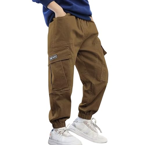 Boys Sweatpants Active Joggers Fleece Warm Drawstring Elastic Kids Comfortable Athletic Pants for Boys Outdoor