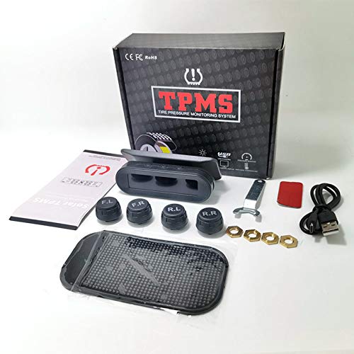 D DOLITY Sistema de monitoramento de pressão de pneu TPMS monitoramento de temperatura de energia so