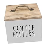 ABOOFAN Holz Teebeutel Aufbewahrungsbox mit Deckel Eleganter Organizer für Teebeutel Süßigkeiten und Stilvolle Teetassenhalterung für Büro