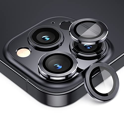 OIFEN [3+3] for iPhone 14 Pro Max & iPhone 14 Pro Camera Lens Protector，2 sets HD Anti-Scratch Tempered Glass Camera Protector Cover for 14Pro 6.1" / 14 ProMax 6.7 inch 2022（Graphite）