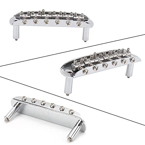 Ponte de guitarra de 6 cordas, selim de 11 mm com espaçamento de cordas, ponte de guitarra, tamanho