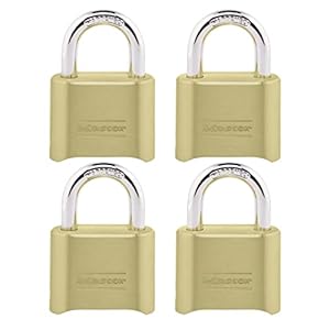 Master Lock 175EC4 Vorhängeschloss, 4 Stück