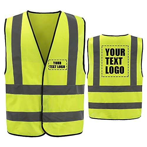 AYKRM 4 Couleurs gilet jaune enfant personnalisable LOGO Gilet de sécurité pour enfants réfléchissant haute visibilité personnalisé Cover