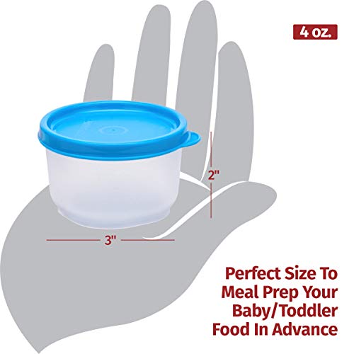 Image of Signoraware Mini Fresh BPA Free Plastic Containers (130ml x 6 | Set of 6 | Multicolor)