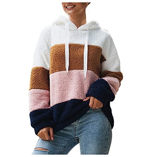 Ugly Christmas Sweater for Women, Teen Long Sleeve Graphic Oversize Comfy Cheap Warm Womens Halloween Costumes Plus Size V Neck Happy Tops Flannel Shirts for Women Plus Size Pink