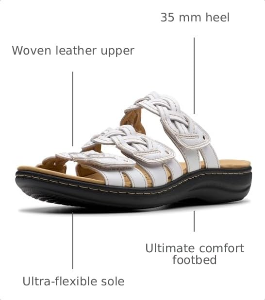 Image of Clarks Womens Laurieann Rio Flip-Flops Sandals Shoes