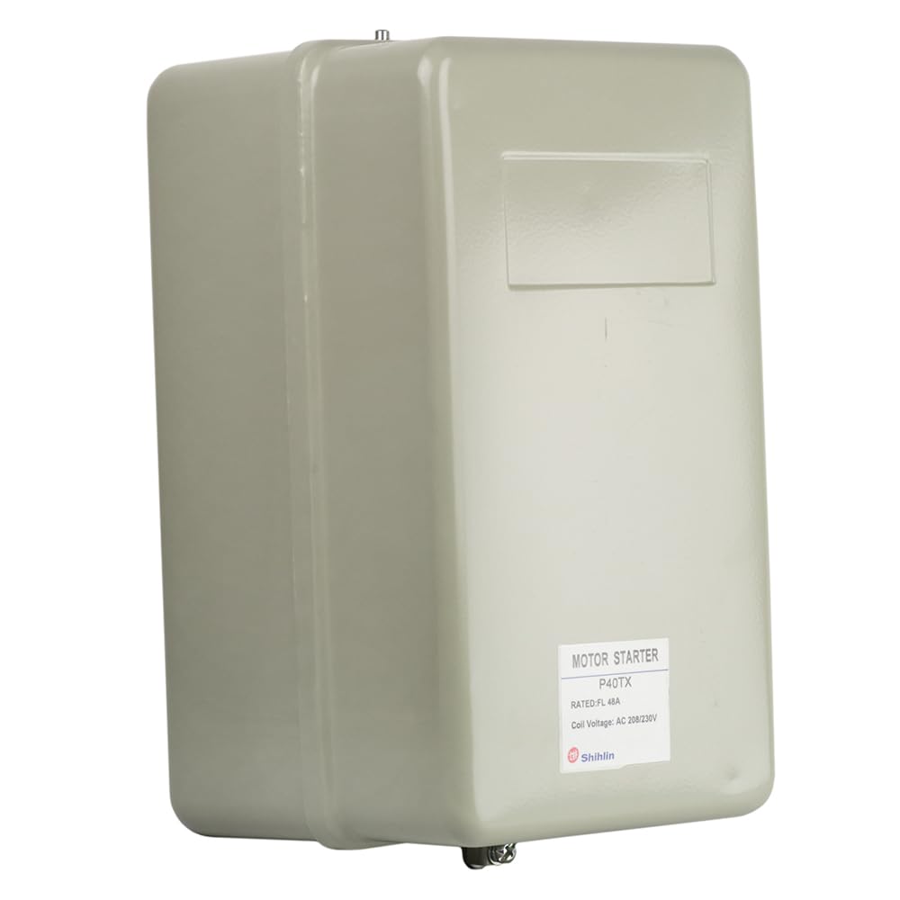 7.5 HP Single Phase Magnetic Starter Motor Control, Shihlin P40TX, 48 Amp, 230V